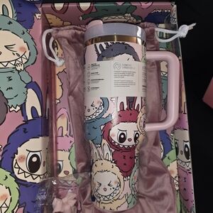 Colorful Character Print Travel Mug